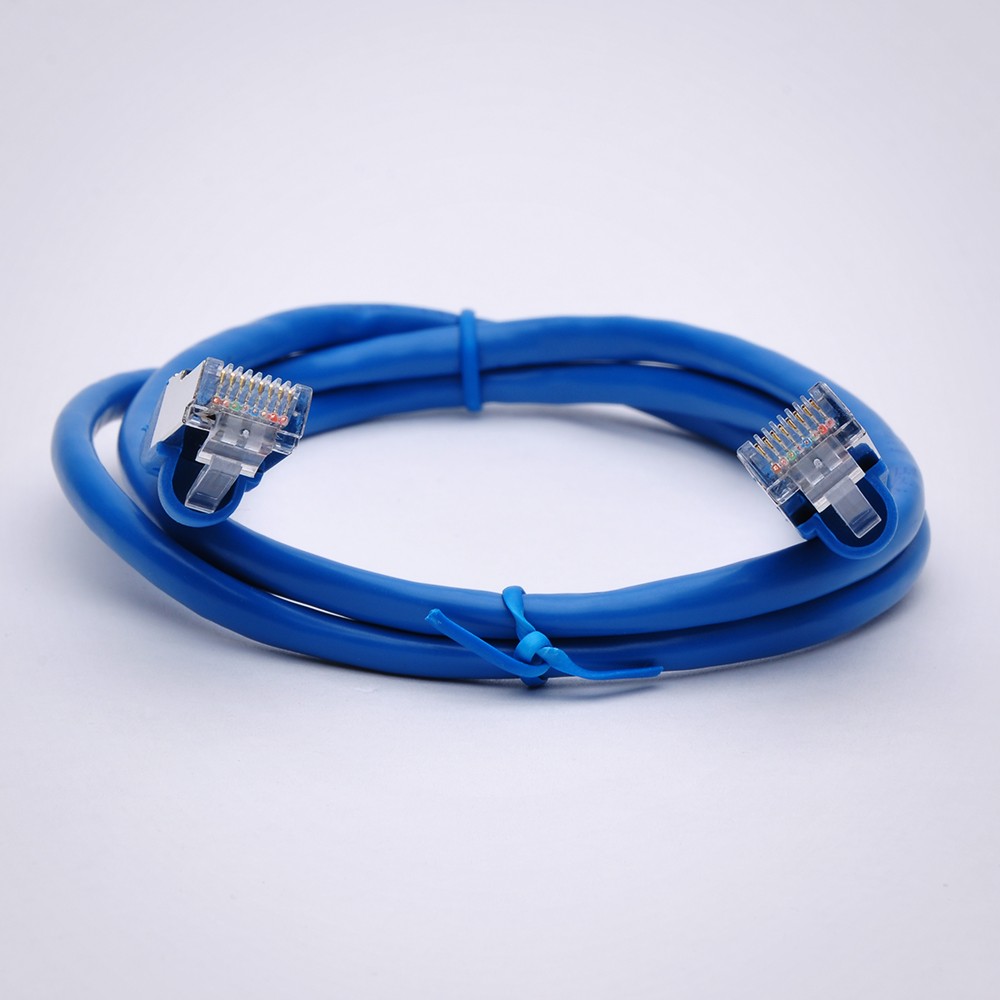 C&acirc;ble Ethernet 3 pieds cat5e-blind&eacute;-bleu