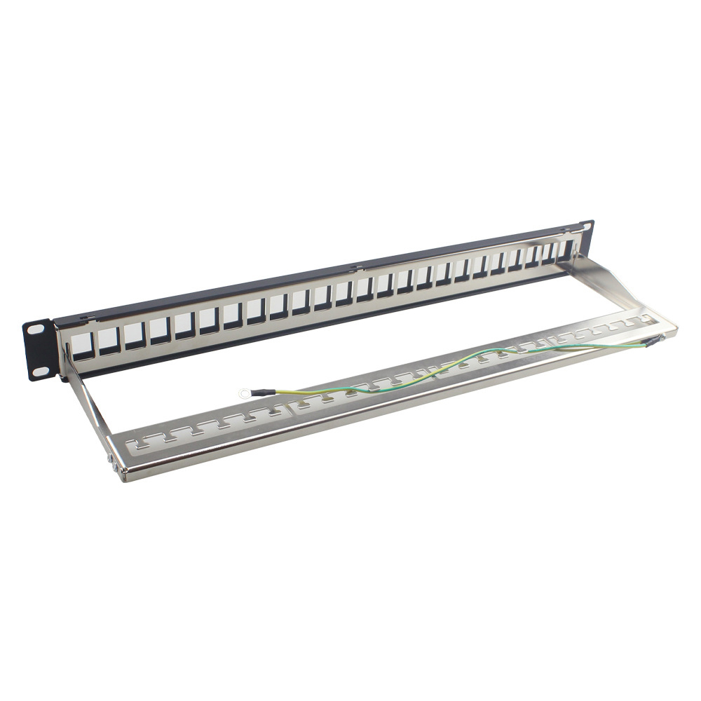  Panneau de brassage vierge UTP 1U 24 ports