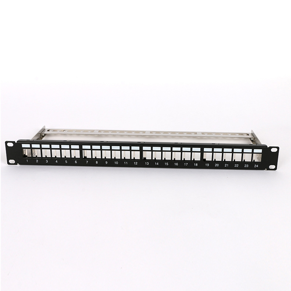  Panneau de brassage vierge UTP 1U 24 ports