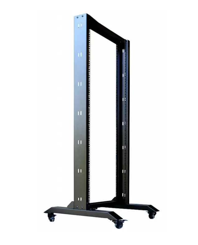 2 poteaux ouverts Rack avec ricin 