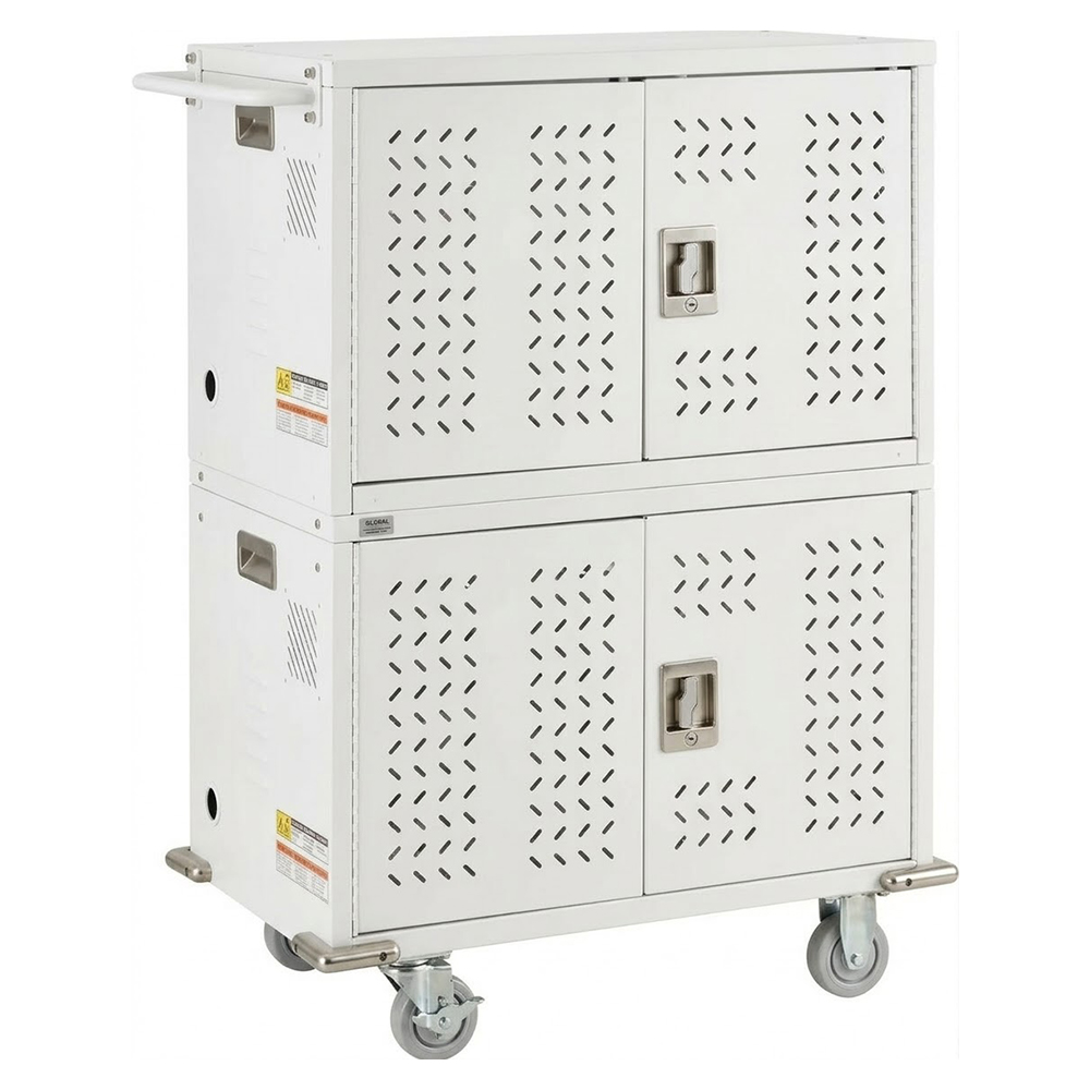 Chariot de chargement à 32 voies pour ordinateurs portables et Chromebooks avec options de chargement intelligent