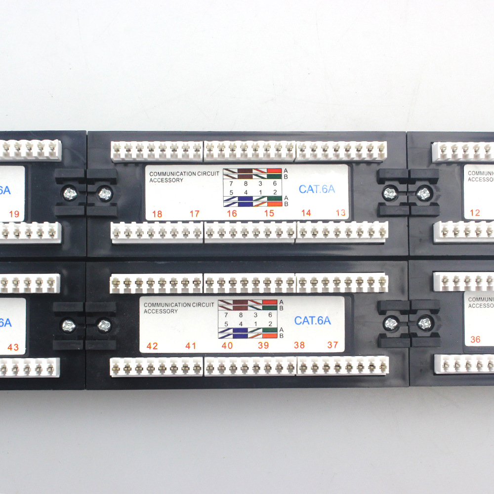 Panneau de brassage 2U Cat6 ou cat6A UTP 48 ports