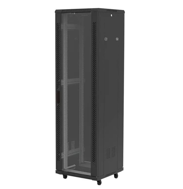19 '42U Glass Door T&eacute;l&eacute;com Armoire de serveur