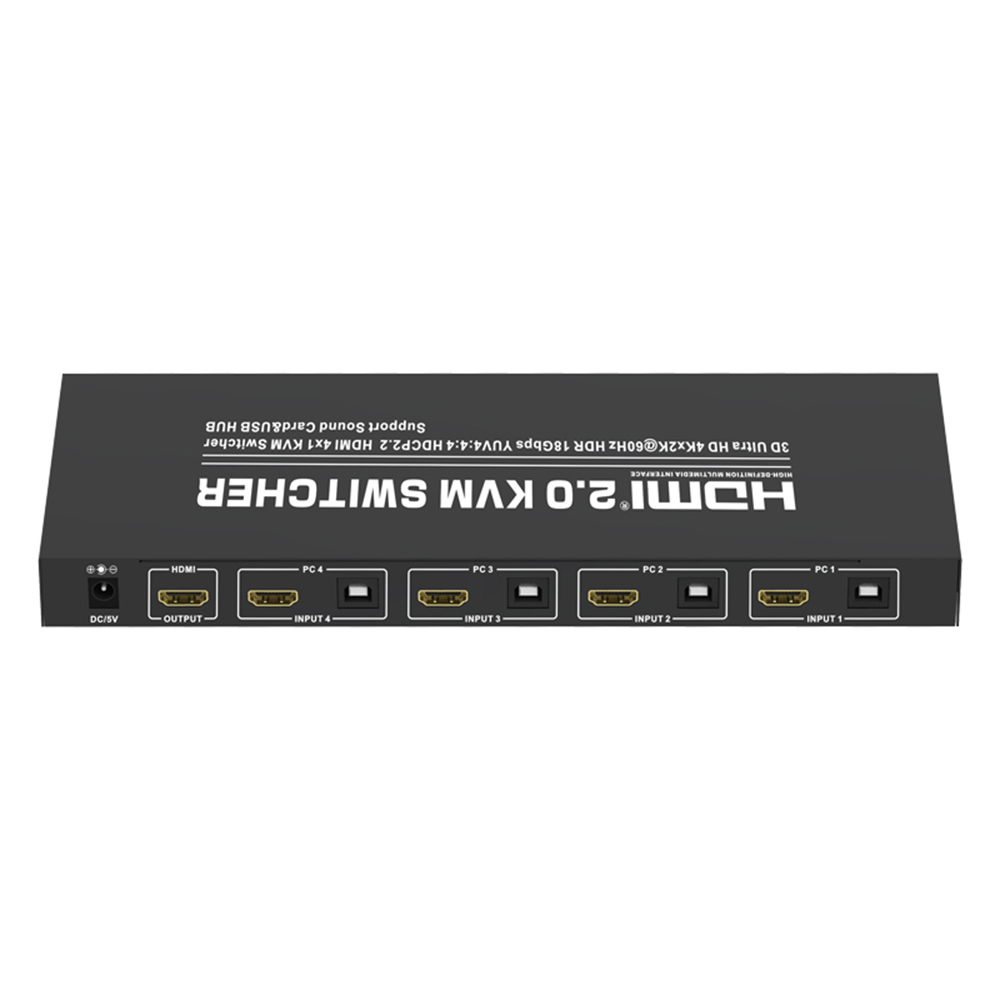 Nouveau Commutateur KVM 4x1 HDMI 4 Ports 3840x2160 @ 30Hz