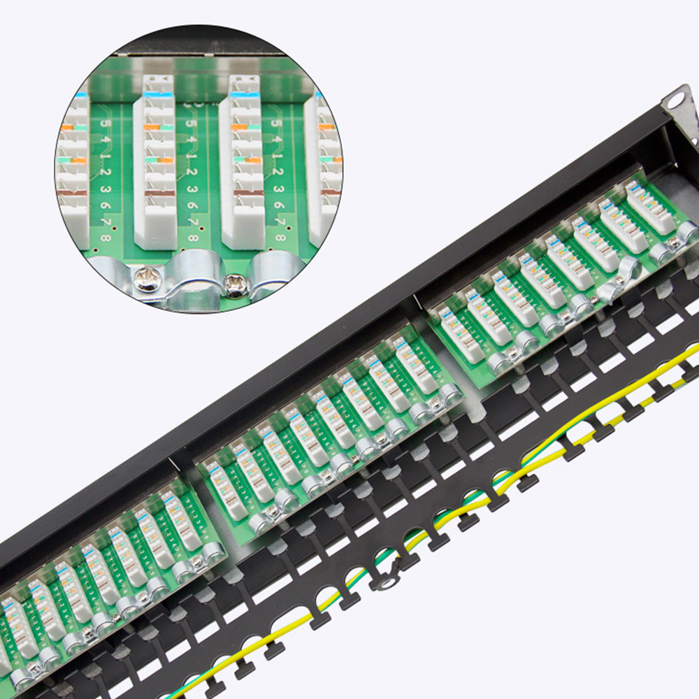 Panneau de brassage Cat6A FTP 24 ports