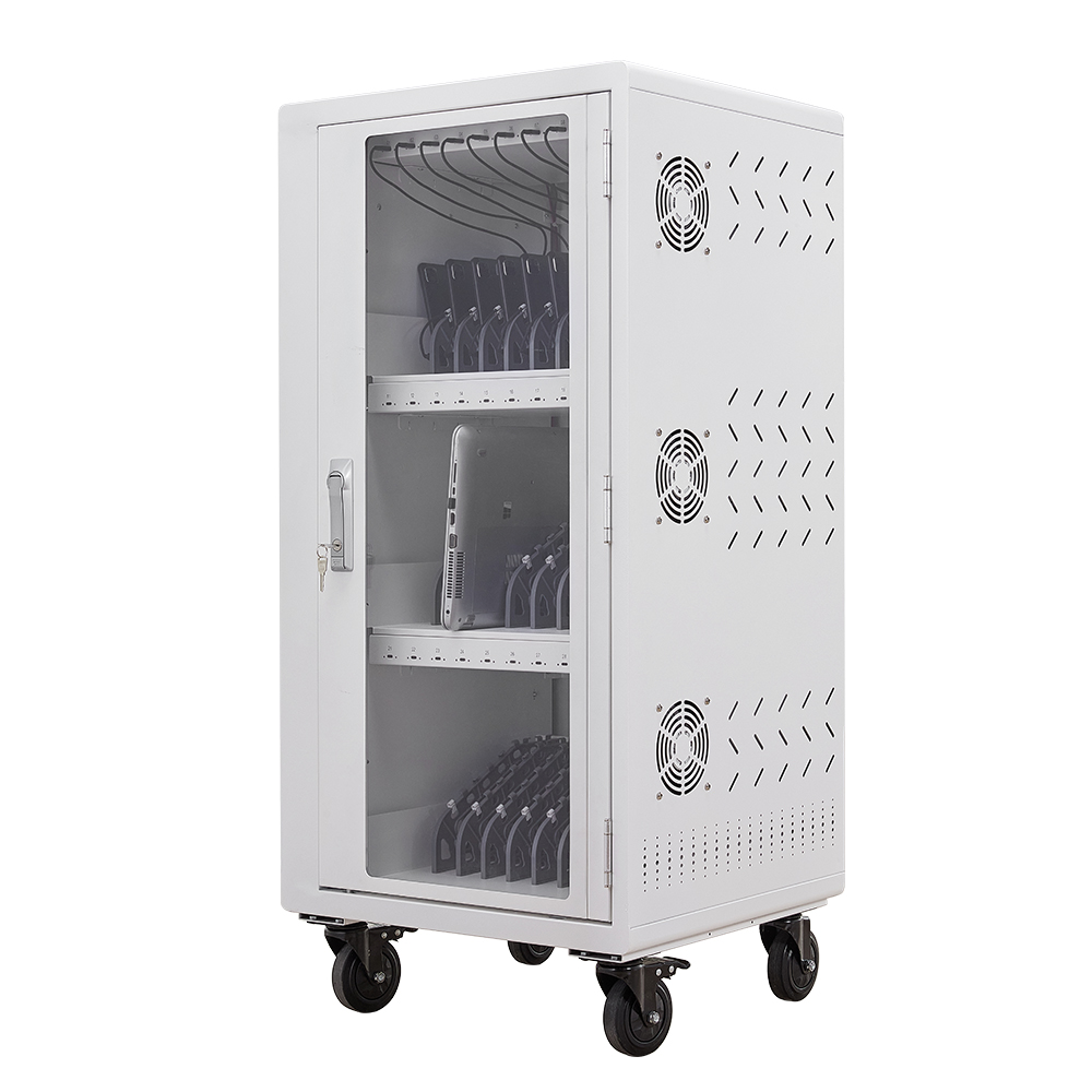 Chariot de chargement intelligent de type C à 30 ports pour le domaine de l'éducation 