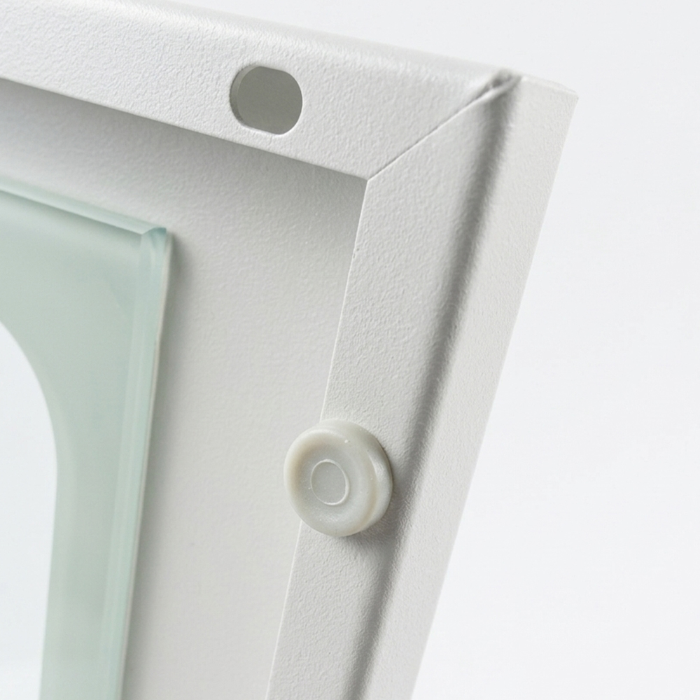 Armoire de rangement murale en acier avec porte vitrée – Fermeture magnétique, 380 × 210 × 382 mm