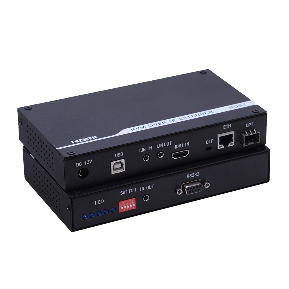 Extension de réseau optique KVM OVER IP HDMI sans perte