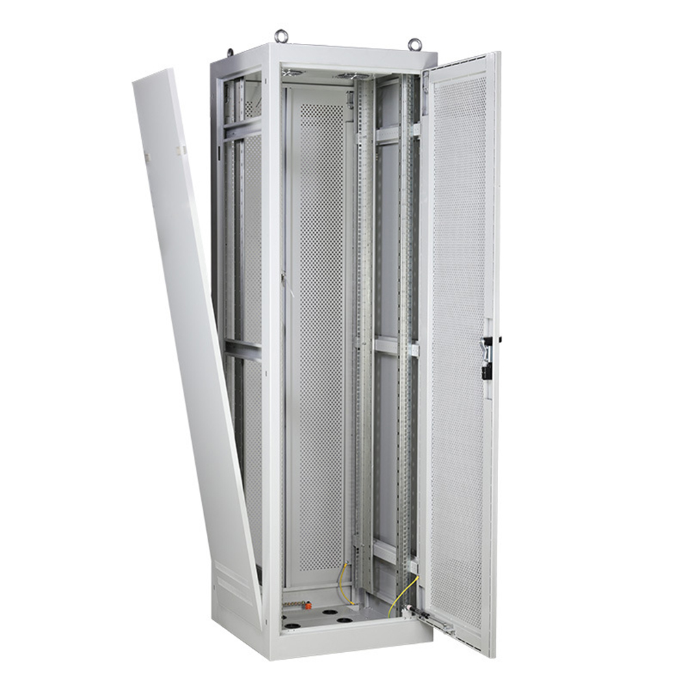 Armoire électrique à porte perforée IP20 42u avec chemin de câbles vertical