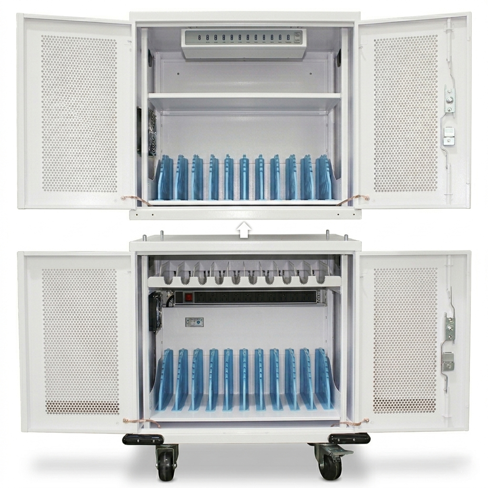 Armoire de chargement Webit Basic Series à 20 ports – Solution de chargement sécurisée AC et USB-C