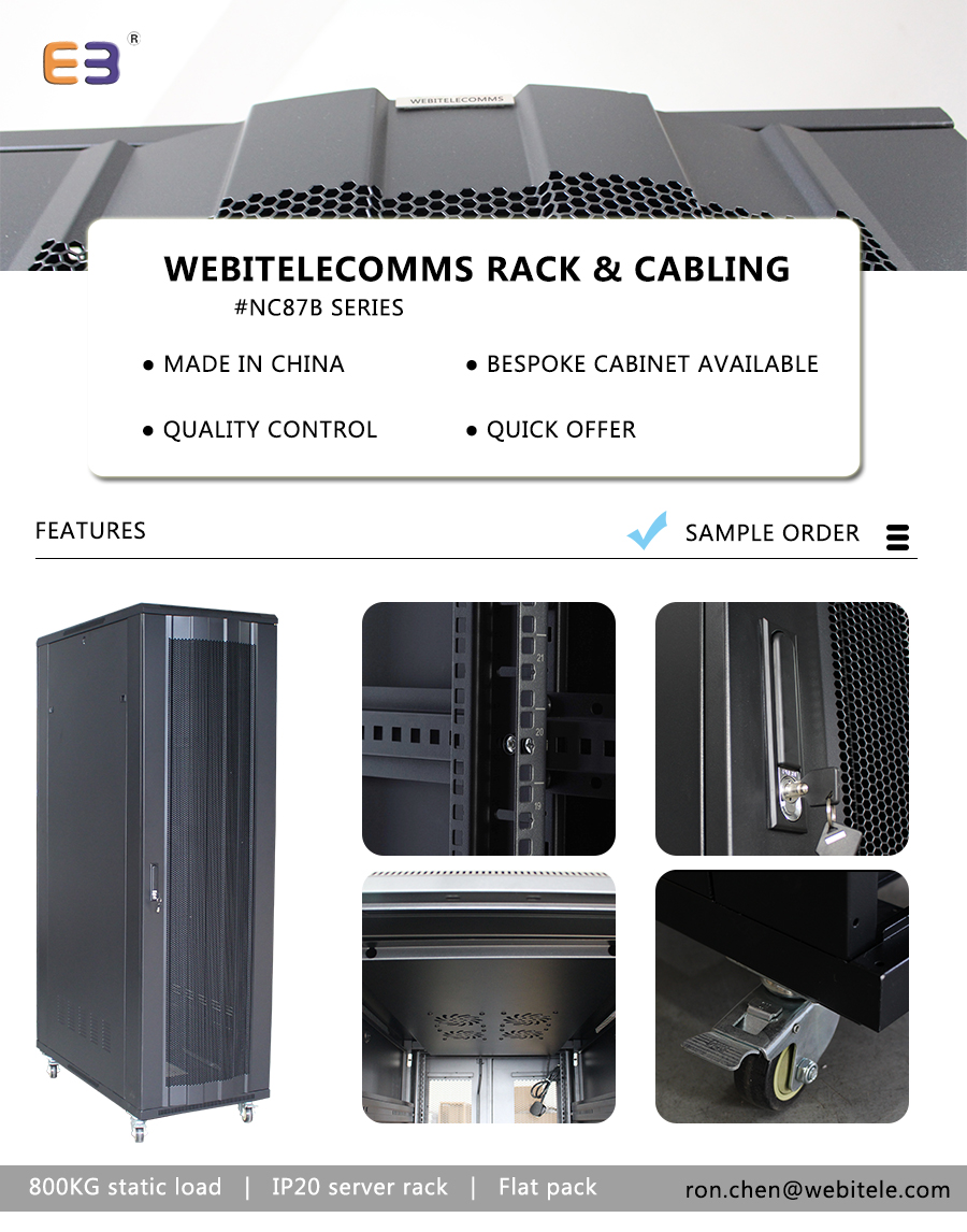 support de serveur de porte en maille d'arc 42u