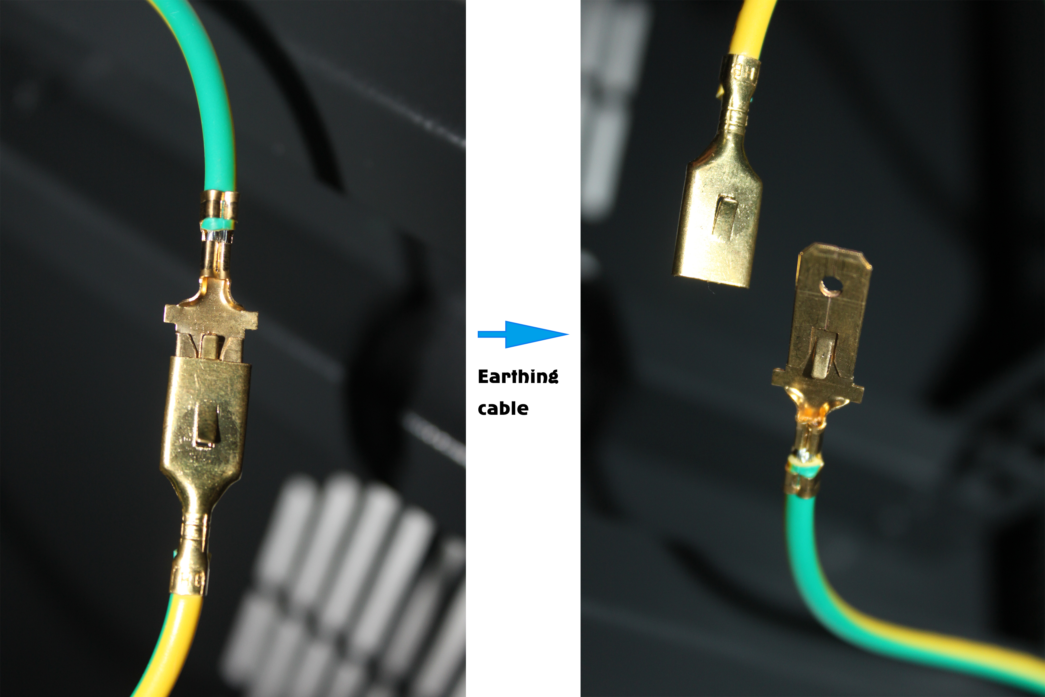 Câble de mise à la terre de connexion utilisé dans le rack de serveur