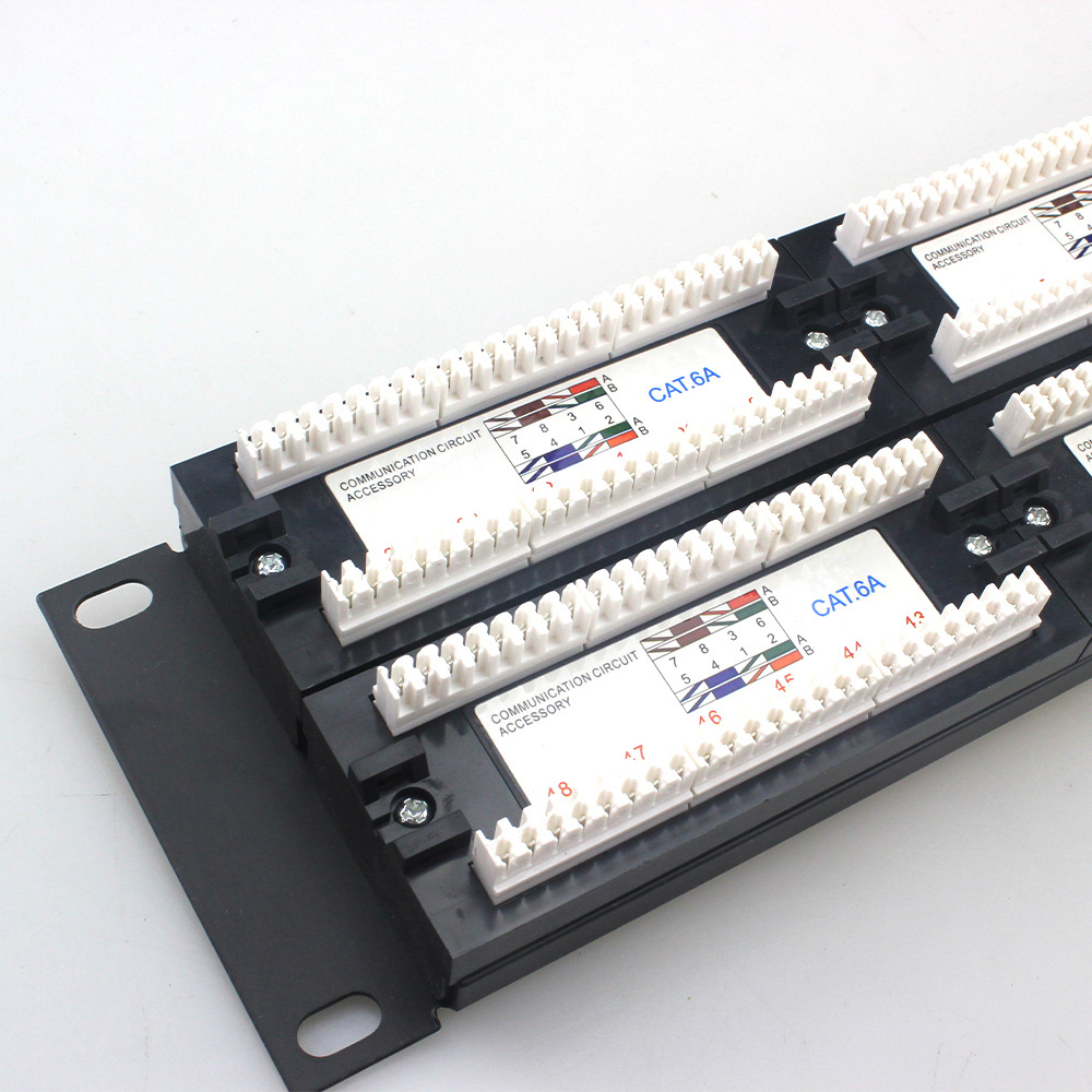 Panneau de brassage 2U Cat6 ou cat6A UTP 48 ports