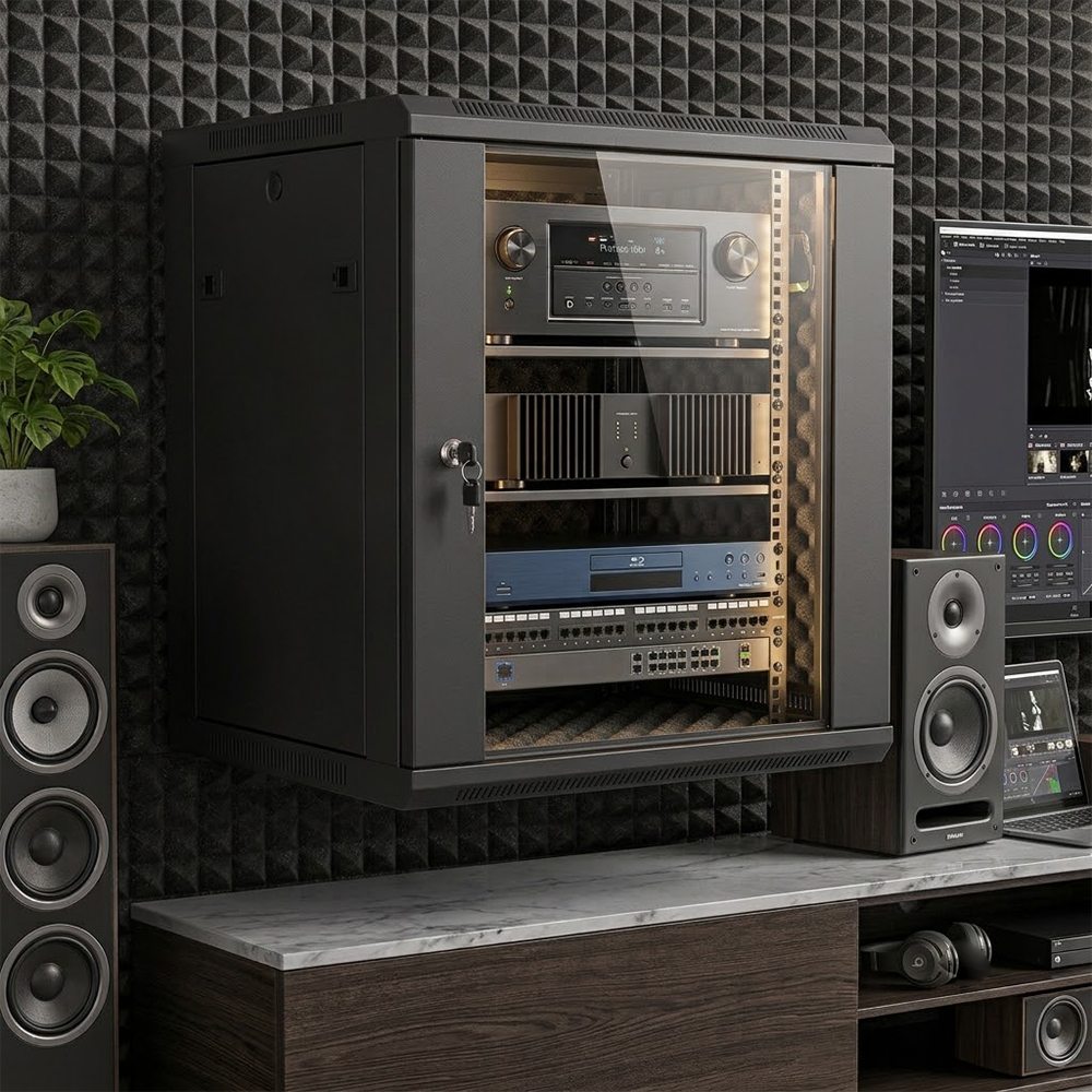Armoire de serveur acoustique à réduction de bruit ultime de 19 po pour les espaces modernes 