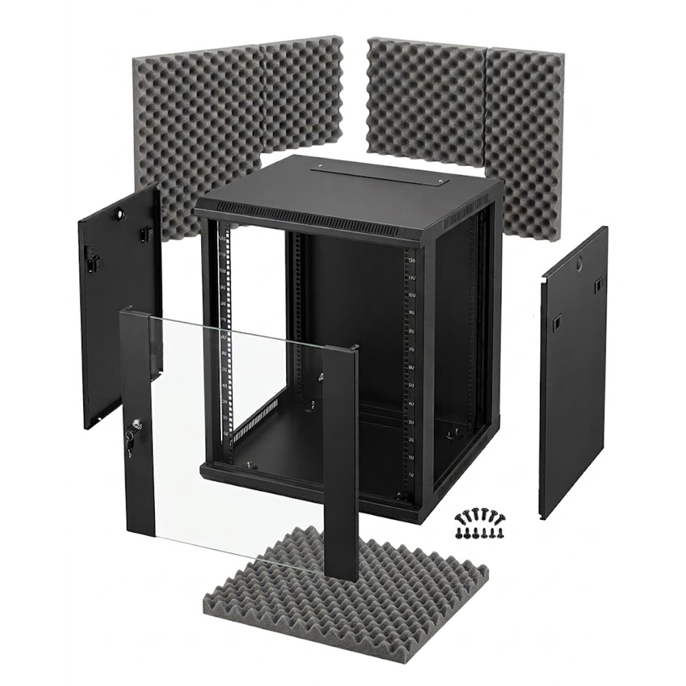 Armoire de serveur acoustique à réduction de bruit ultime de 19 po pour les espaces modernes 