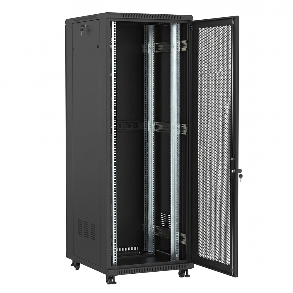 Armoire rack serveur autonome WEBIT Slimline 42U 600 x 800 | Type de porte à maille unique