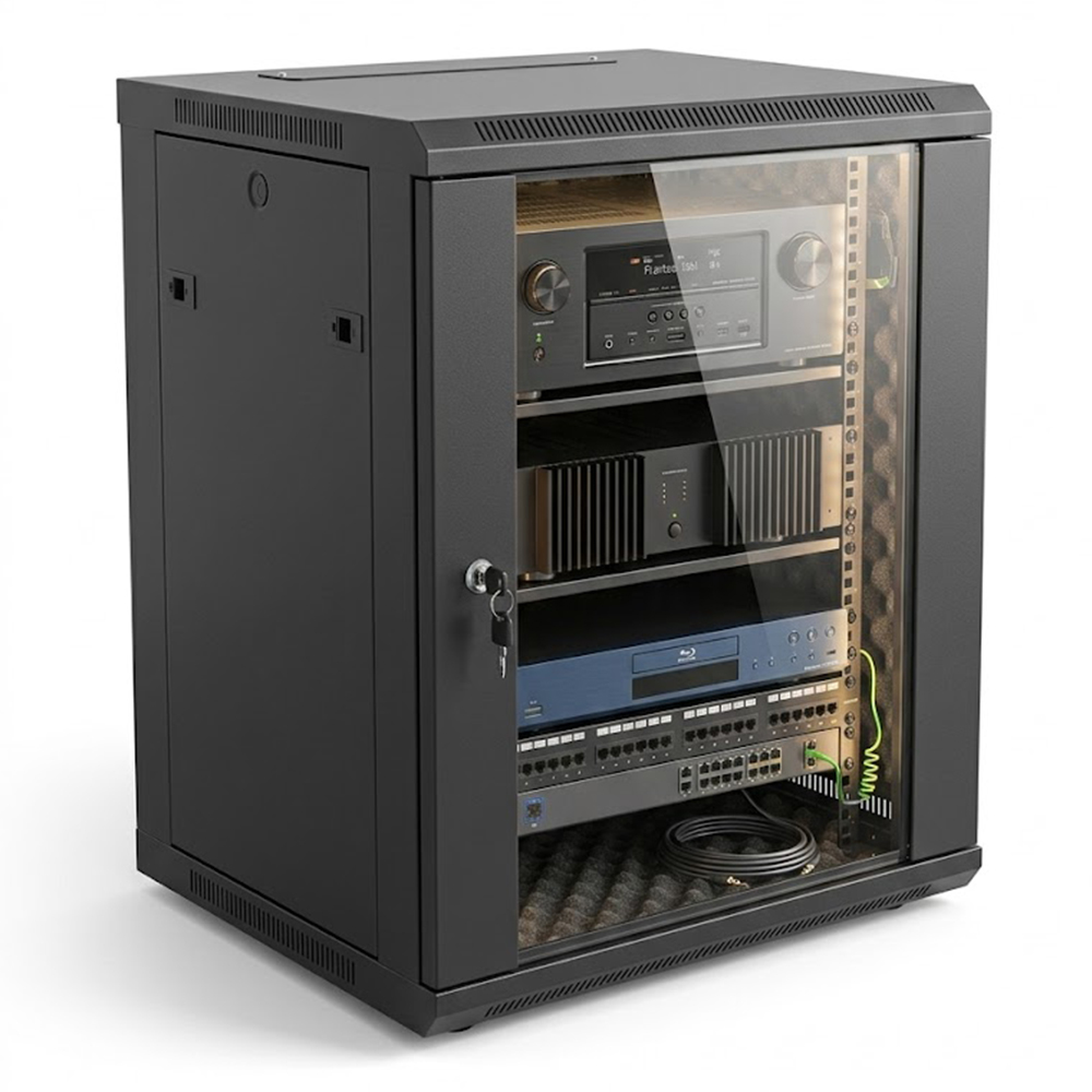 Armoire de serveur acoustique à réduction de bruit ultime de 19 po pour les espaces modernes 